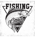 fishing club logo vector image vector image