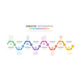 abstract business rounded infographic template vector image vector image