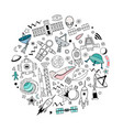 cartoon space vector image