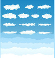 clouds collection vector image vector image
