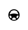 steering wheel logo design template vector image