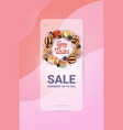 happy easter holiday celebration sale banner flyer vector image vector image