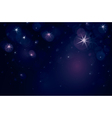 starry night with lights of stars vector image vector image