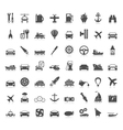 transport icons vector image vector image