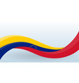 venezuela waving national flag modern unusual vector image
