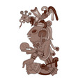 aztec character vector image