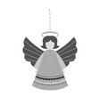 christmas angel icon vector image vector image