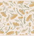 seamless pattern with autumn berries vector image