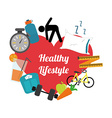 healthy lifestyle vector image