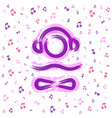 lounge chillout and relax music logo icon vector image