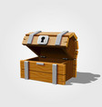 open chest with gold vector image