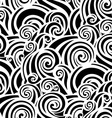 seamless monochrome ornate pattern vector image