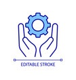 technical support rgb color icon vector image