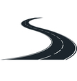 winding road vector image