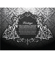baroque floral ornament vector image vector image
