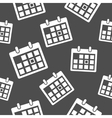calendar icon pattern vector image vector image
