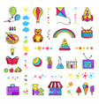 kids logo set vector image