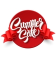 summer sale ribbon label vector image vector image