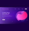 website landing page template abstract background vector image