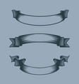 banners set monochrome tattoo style vector image vector image
