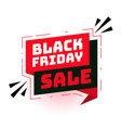 modern style black friday tag in flat colors vector image vector image