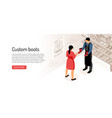 shoe maker vector image vector image
