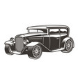 vintage hot rod vector image vector image