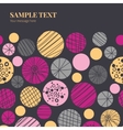 abstract textured bubbles horizontal frame vector image