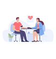 doctor measuring blood pressure to male patient vector image