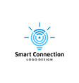 lightbulb logo vector image