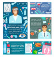 doctors with medical tools hospital clinic staff vector image vector image