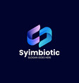 logo abstract gradient colorful style vector image vector image