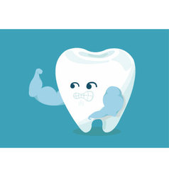 Strong tooth Royalty Free Vector Image - VectorStock