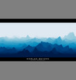 abstract blue landscape with misty fog till vector image