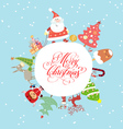 funny and cute christmas card vector image