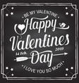 happy valentines day stamp badge card vector image