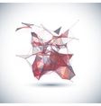 abstract low poly geometric colorful bright vector image