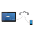 cloud computing vector image vector image