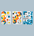 cover design set corporate business template vector image