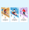 eco transport vertical banners vector image vector image