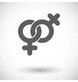 lesbian sign vector image
