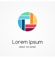 logo template abstract circle sign symbol design vector image