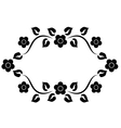 frame with flowers vector image vector image