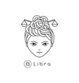 girl zodiac sign vector image vector image