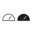icon performance dial scale speed level vector image