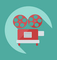 flat modern design with shadow icon projector vector image vector image