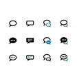 speech bubble duotone icons on white background vector image