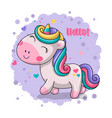 cute baby unicorn vector image