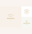 line logos emblems design templates set vector image vector image