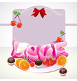 abstract valentine background vector image